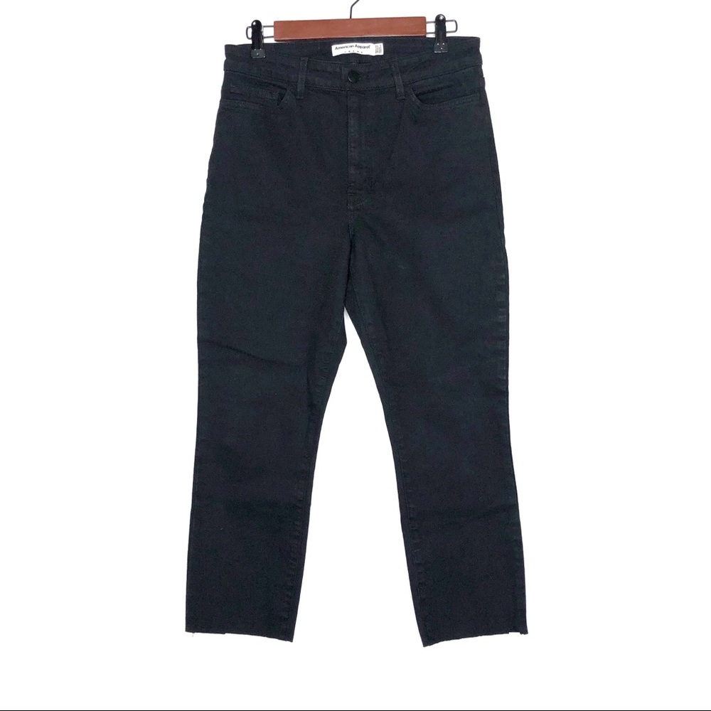 American Apparel Black High Rise Jeans Sz 32